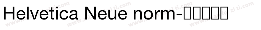 Helvetica Neue norm字体转换